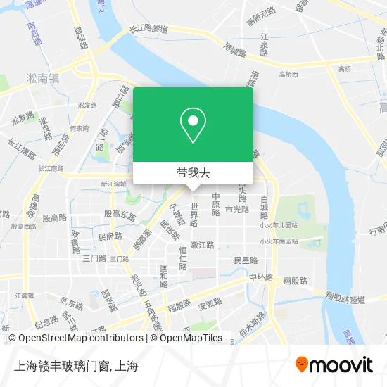 上海赣丰玻璃门窗地图