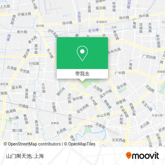 山门阁天池地图