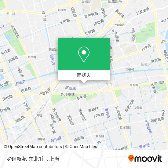 罗锦新苑-东北1门地图