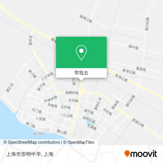 上海市崇明中学地图