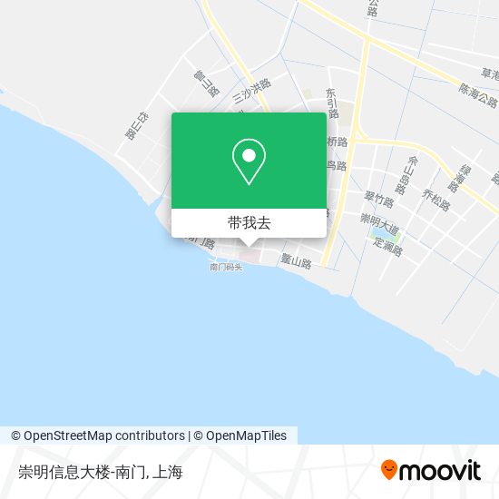 崇明信息大楼-南门地图