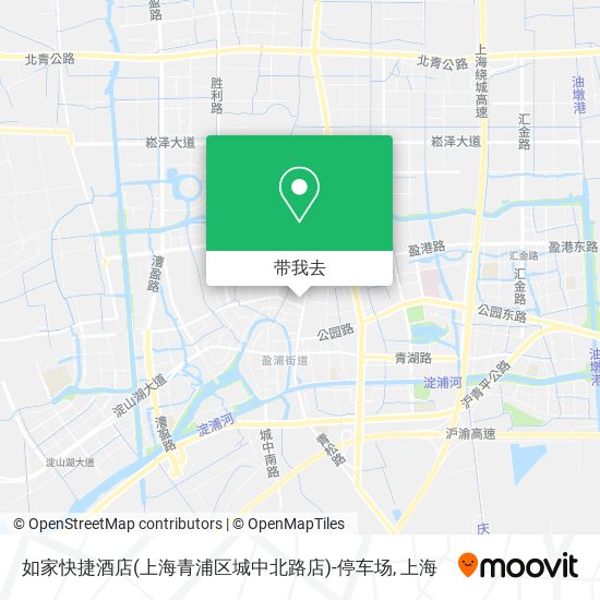如家快捷酒店(上海青浦区城中北路店)-停车场地图