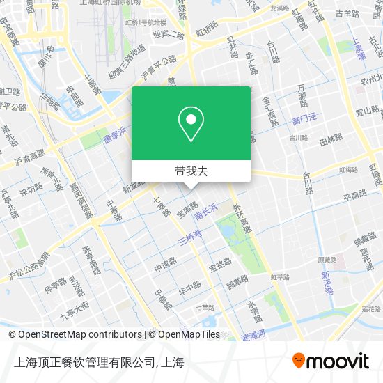上海顶正餐饮管理有限公司地图