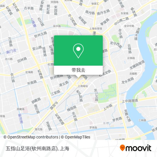 五指山足浴(钦州南路店)地图