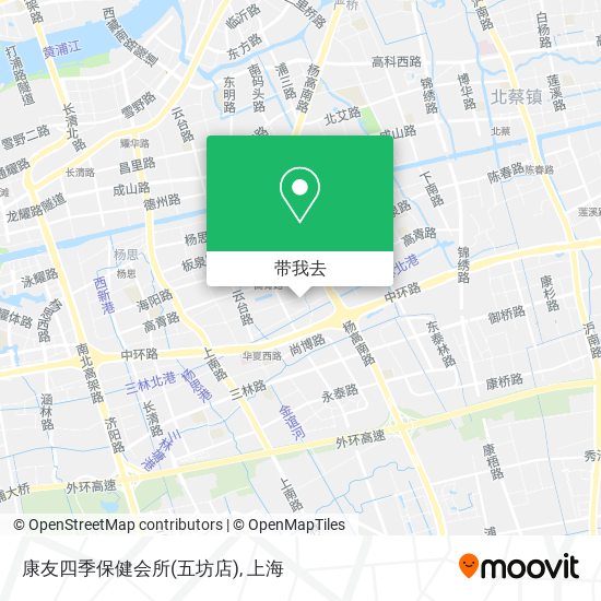 康友四季保健会所(五坊店)地图