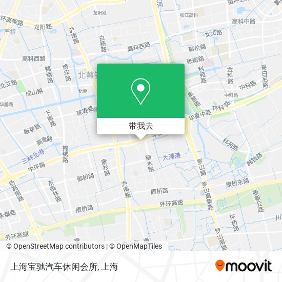 上海宝驰汽车休闲会所地图