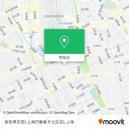 新世界百货(-上海巴黎春天七宝店)地图