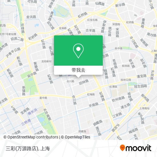 三彩(万源路店)地图