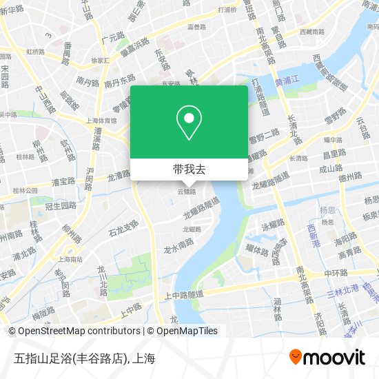 五指山足浴(丰谷路店)地图