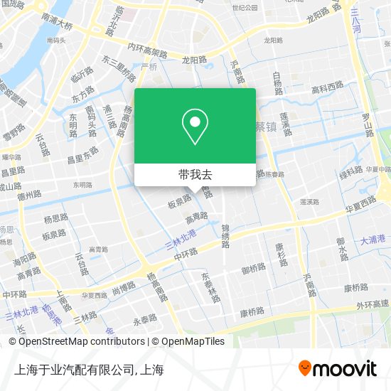 上海于业汽配有限公司地图