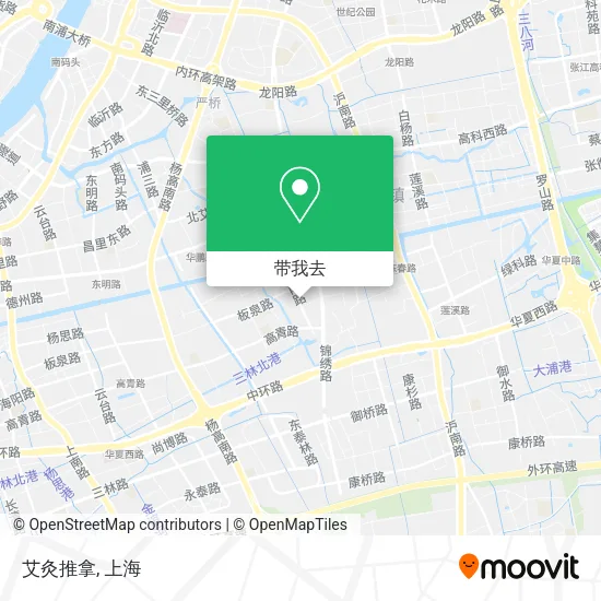 艾灸推拿地图