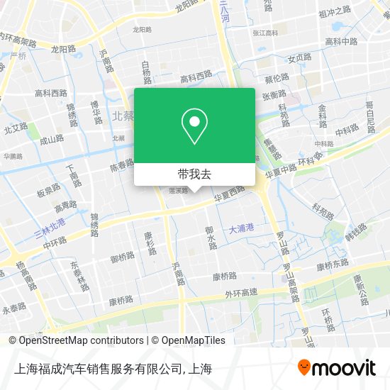 上海福成汽车销售服务有限公司地图