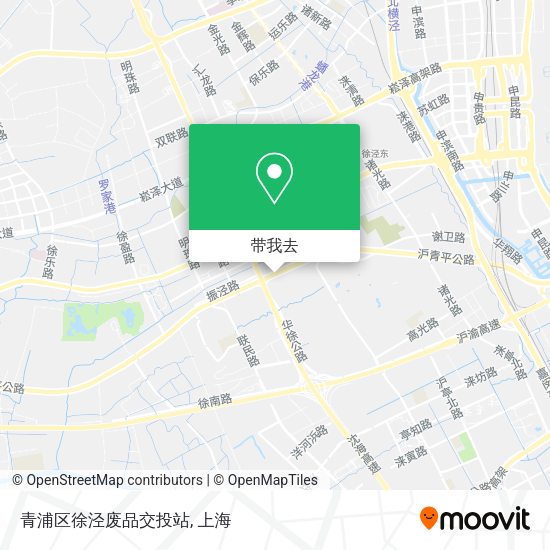 青浦区徐泾废品交投站地图