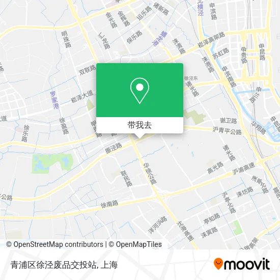 青浦区徐泾废品交投站地图