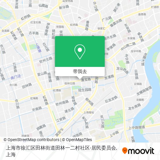 上海市徐汇区田林街道田林一二村社区-居民委员会地图