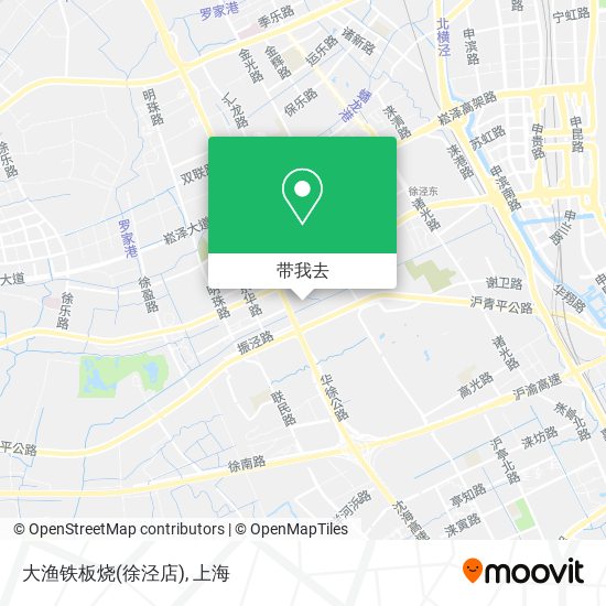 大渔铁板烧(徐泾店)地图