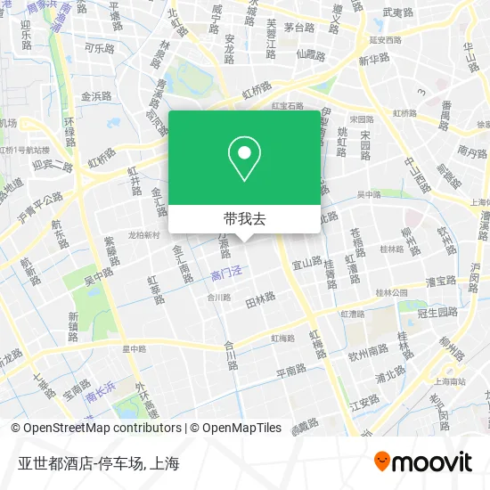 亚世都酒店-停车场地图