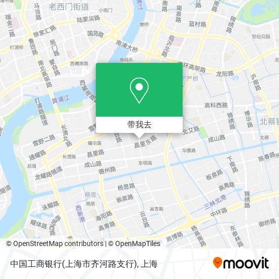 中国工商银行(上海市齐河路支行)地图