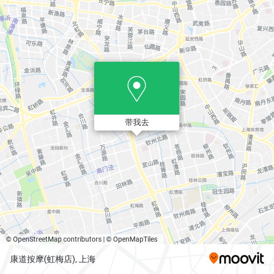 康道按摩(虹梅店)地图