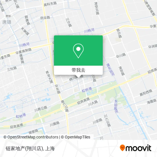 链家地产(翔川店)地图