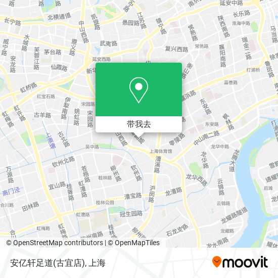 安亿轩足道(古宜店)地图