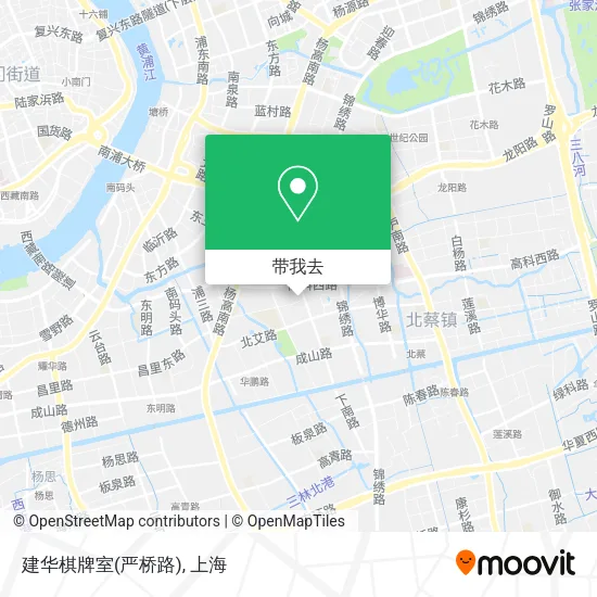 建华棋牌室(严桥路)地图