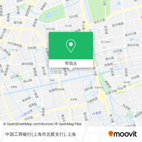 中国工商银行(上海市北蔡支行)地图