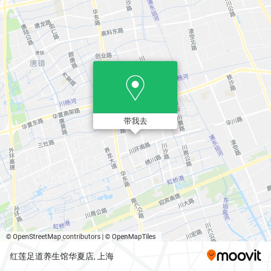 红莲足道养生馆华夏店地图