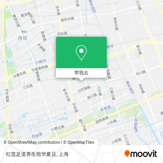 红莲足道养生馆华夏店地图