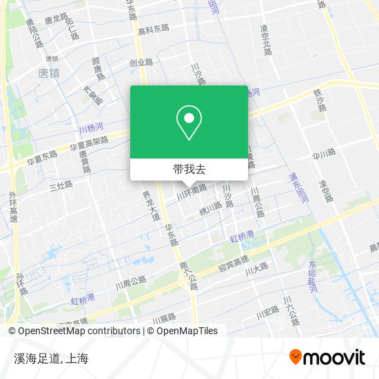 溪海足道地图