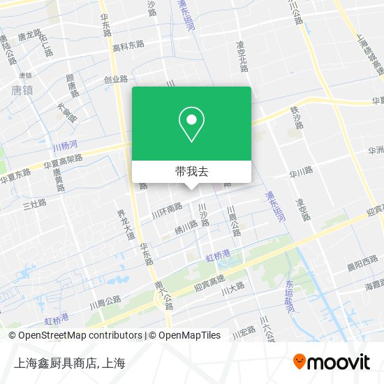 上海鑫厨具商店地图