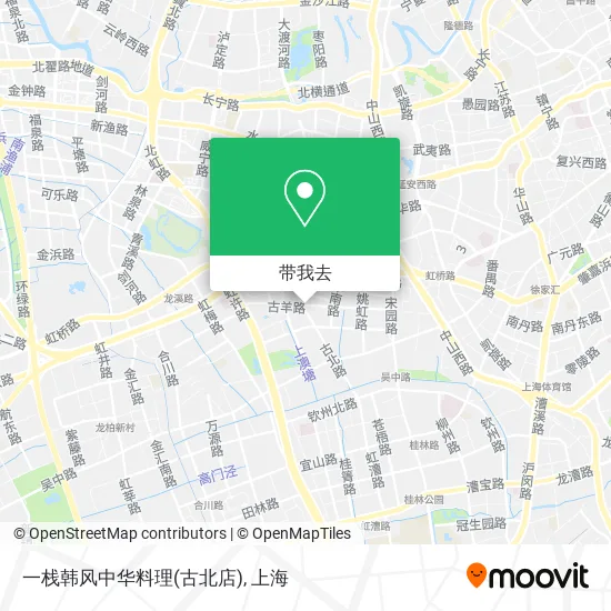 一栈韩风中华料理(古北店)地图