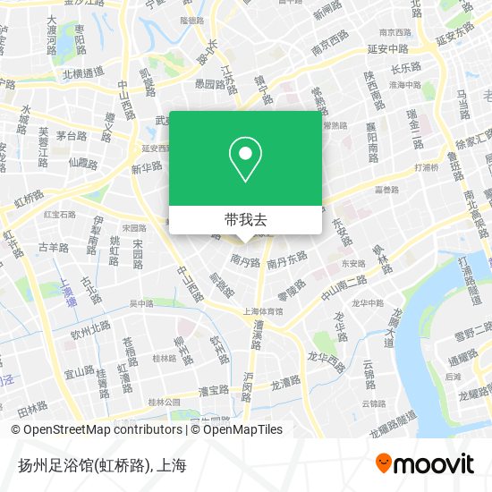 扬州足浴馆(虹桥路)地图