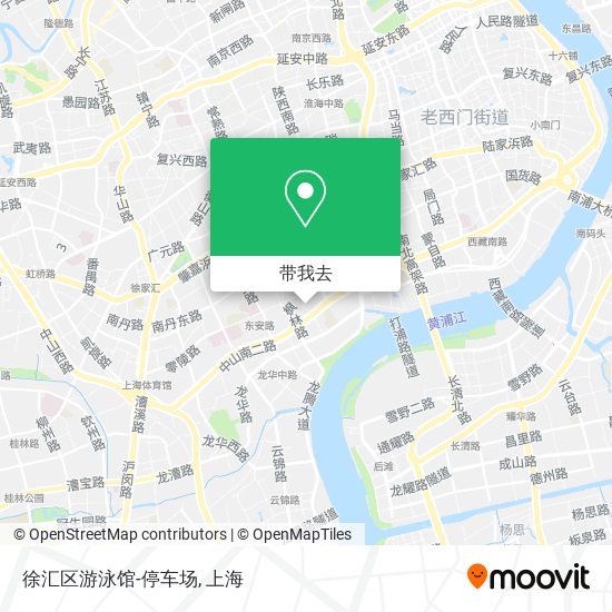 徐汇区游泳馆-停车场地图