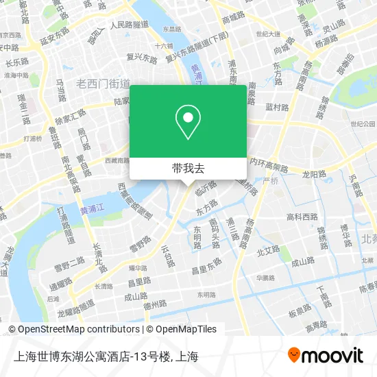 上海世博东湖公寓酒店-13号楼地图