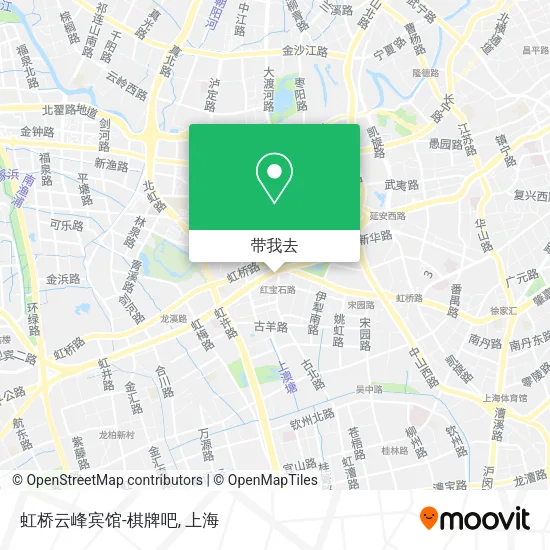 虹桥云峰宾馆-棋牌吧地图