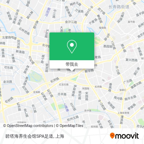 碧塔海养生会馆SPA足道地图