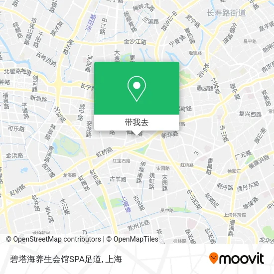 碧塔海养生会馆SPA足道地图