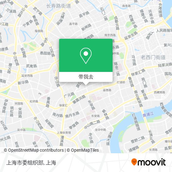 上海市委组织部地图