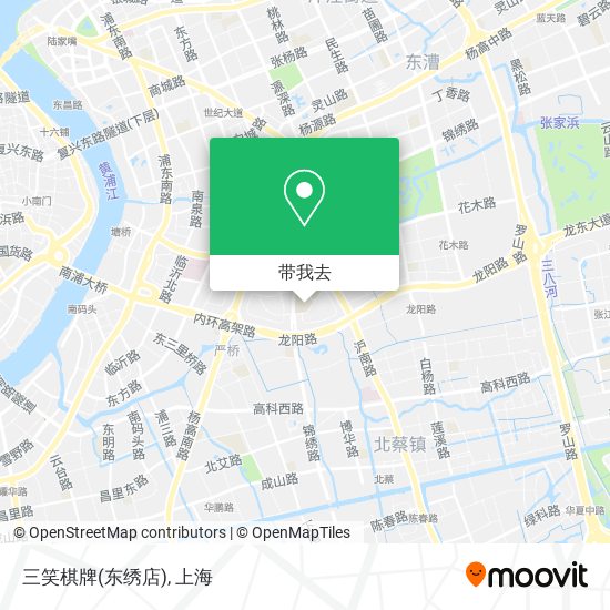 三笑棋牌(东绣店)地图