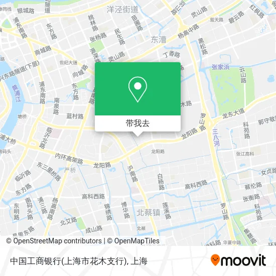 中国工商银行(上海市花木支行)地图