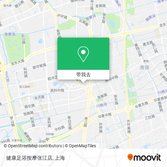 健康足浴按摩张江店地图