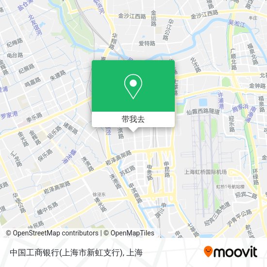 中国工商银行(上海市新虹支行)地图