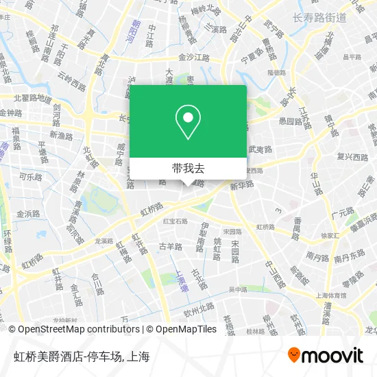 虹桥美爵酒店-停车场地图