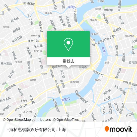 上海栌惠棋牌娱乐有限公司地图