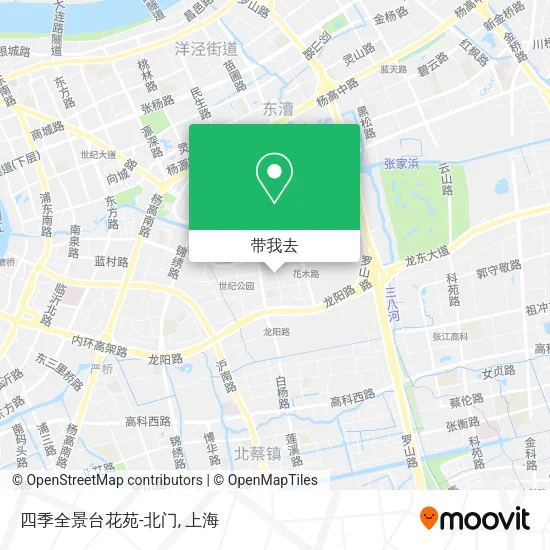 四季全景台花苑-北门地图