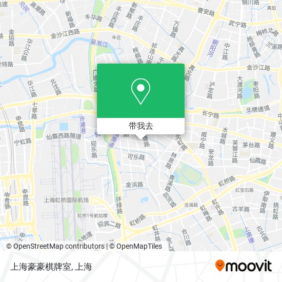 上海豪豪棋牌室地图