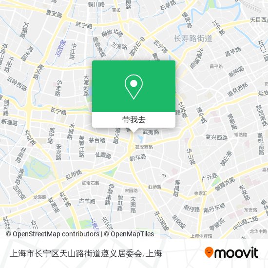 上海市长宁区天山路街道遵义居委会地图