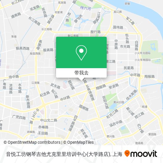 音悦工坊钢琴吉他尤克里里培训中心(大学路店)地图