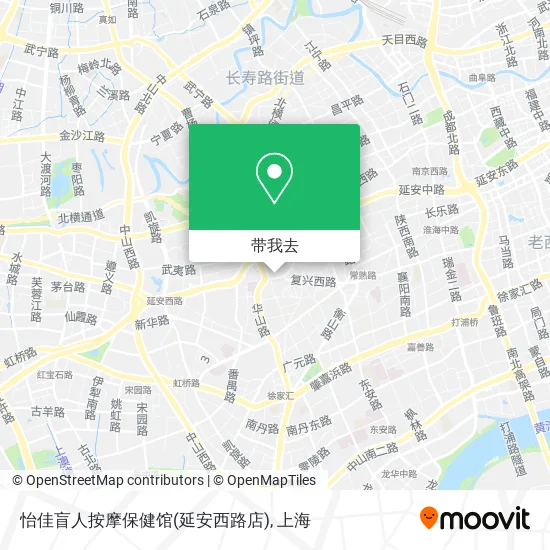 怡佳盲人按摩保健馆(延安西路店)地图